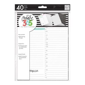 Happy Planner Daily Sheets Classic Filler Paper